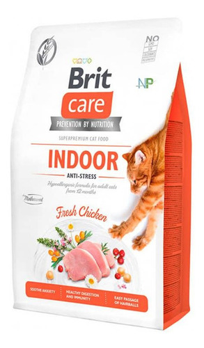 Alimento Gato Adulto Brit Care Cat Indoor Anti-stress 2kg Np