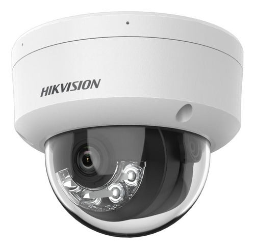 Cámara Ip Antivandalica Hikvision Con Micrófono Color Blanco