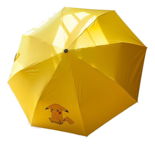 Nuevo Paraguas Solar Plegable Pikachu Doble Uso Rayos