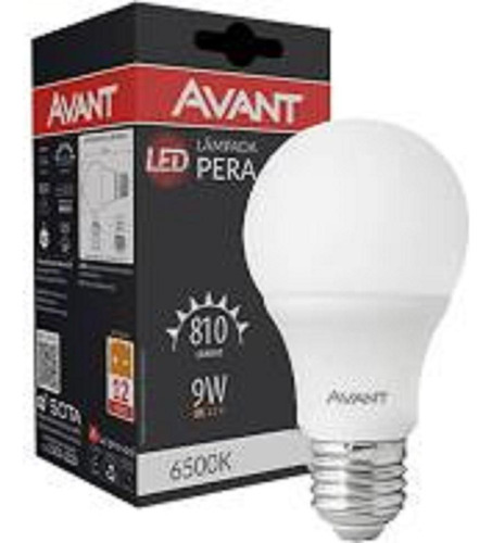 Lâmpada Led 9w 12v E27 Avant 6500k - Liga Na Bateria