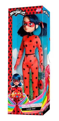 BONECO 55CM CAT NOIR MIRACOULOUS LADYBUG NOVABRINK - Compre Agora