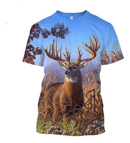 Wcb Camo Animales De Caza Ciervo Alce 3d Camiseta