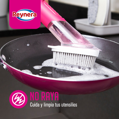 Kit Cepillos 3 En 1 Cabezales Intercambiables Reynera Color magenta