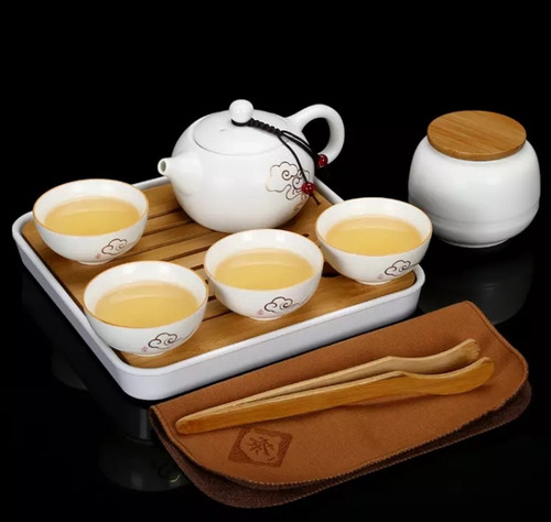 Juego De Té Chino, Porcelana China, Ideal Para Viajeros.