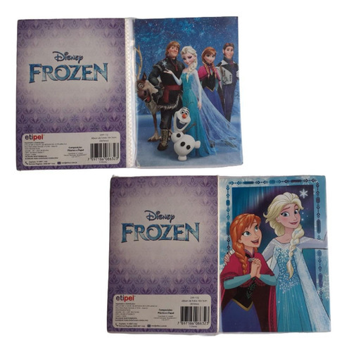 Kit 2 Álbum Fotográfico Frozen 10x15 Cm 36 Fotos Vertical