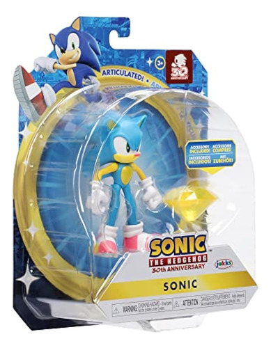 Figura De Acción De Sonic The Hedgehog De 4 Pulgadas Sonic M