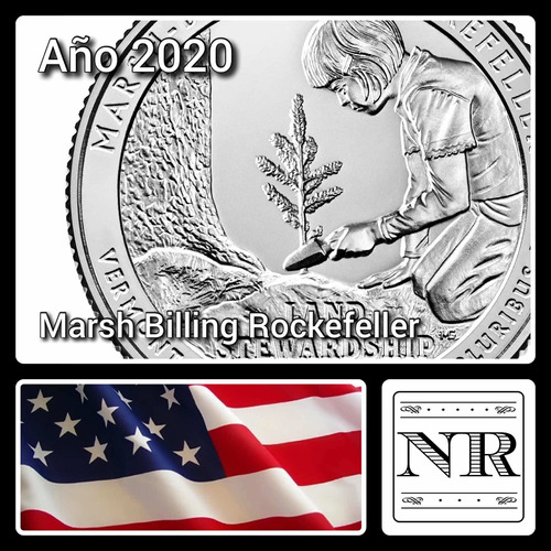 Estados Unidos - 25 Cents - Año 2020 - Vermont - Rockefeller