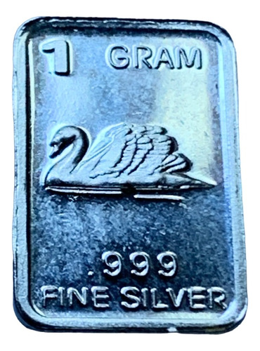 Robmar-moneda N°78--1 G.plata 999-un Cisne + Estuche En 3d