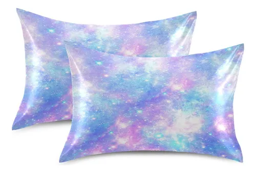 Funda De Almohada De Satén Star Tie Dye Tam.
