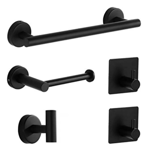 Set De 5 Accesorios Para Baño Acero Inoxidable