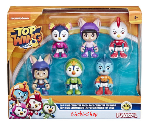 Top Wing Set De Personajes 6 Figuras