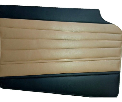 Juego De Tapizado De Puerta Peugeot 404 Negro - Beige(dore)