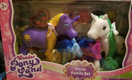 Juego De 4 Sueños Para La Familia Little Pony De Wonder Pony