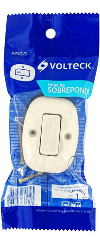 Interruptor De Sobreponer Para Timbre 125 V Volteck 46010 Marfil