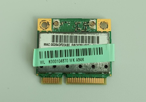 Tarjeta Wifi Mini Laptop Toshiba Nb255-n245 Marca Anatel (Usado)