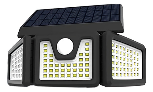 Imagen 1 de 8 de Lampara Reflector Solar Con Sensor Para Muro O Jardín