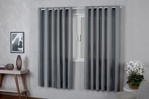 Cortina Sala Quarto Média Janela 2,20 X 1,70 Varão Simples - R$ 37