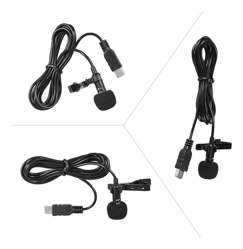 Micrófono Para Clip Usb Omnidireccional Gopro 3 Hero 4 Con