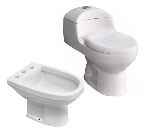 Combo Inodoro One Piece Bidet 3 Agujeros Hold Prunus