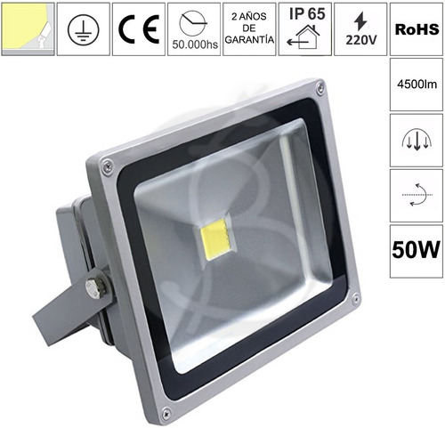 Reflector Led 50w Garantia 3 Meses Ahorro 80% Eficiencia A