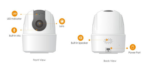 Cámara De Seguridad Imou Ranger 2c 2mp Audio Visión Nocturna Color Blanco