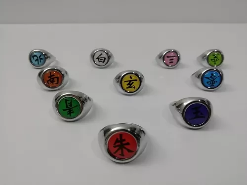 Los símbolos de los anillos de los akatsuki