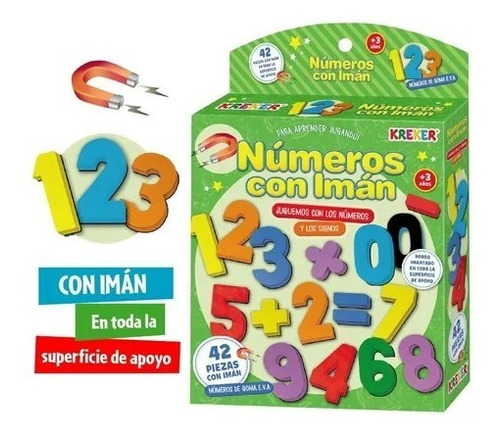 Números Y Signos Con Imán De Goma Eva Kreker Art. 322