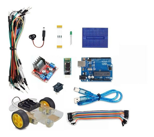 Kit Robótica Iniciante Para Arduino - Eletrogate - Com Nf