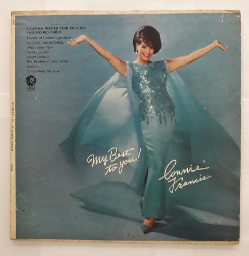 Lp Vinil (vg+) Connie Francis My Best To You Ed. 1968 Eua