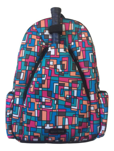 Mochila Raqueteira Beach Tennis Estampa Tetris Boadebolsa