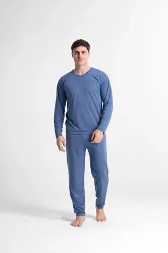 Emc Store Pijama Masculino Longo Com Calça E Camisa Inverno Leve Emc
