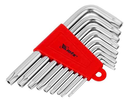 Jogo Chave Torx Tipo L T10 A T50 Com Furo 3 Cxs 123059 - Mtx