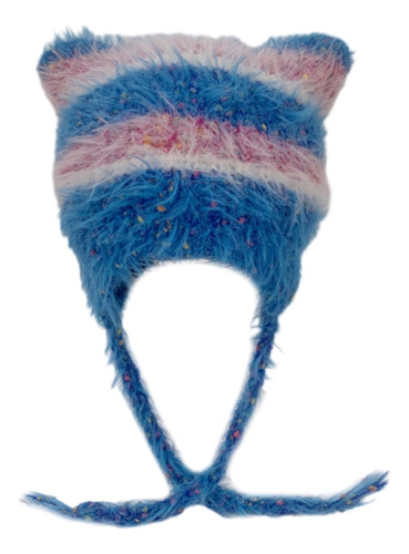 Gorro Con Orejas De Gato (bl) Para Adolescentes, Gorro De Pu