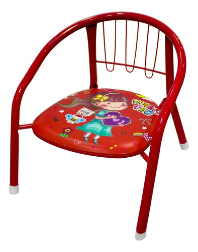 Silla Metalica Para Niños Y Niñas Varios Colores Y Diseños