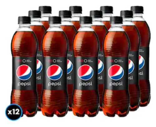 Pepsi - Zero - 500ml - Pack 12 Unidades