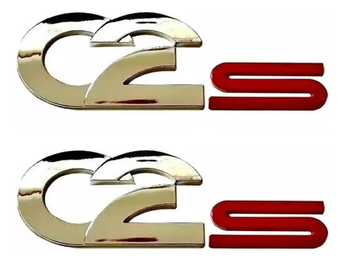 2 Pz. Par De Emblemas Tipo C2s, Versiones Chevy C2 *generico