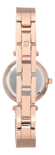 Reloj Mujer Anne Klein Con Diamante 26 Mm Ak/3002rgrg Color de la correa Rosa dorado Color del bisel Rosa dorado Color del fondo Rosa dorado