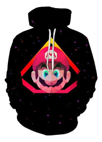 Kp Dk Sudadera Capucha Super Mario - Diseño Dibujos Animados