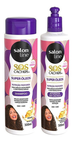 Kit Super Oleos Nutritivo Shampoo 300ml + Ativador  300ml