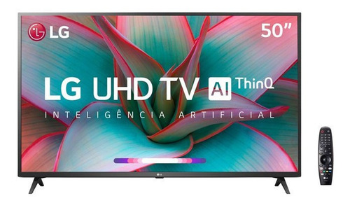 Imagem 1 de 5 de Smart Tv Ultra Hd Led 50 LG, 4k, 3 Hdmi, 2 Usb, Wi-fi - 50un