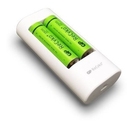 Baterias Pilas Gp Recargables Aa (par) 2700 Con Cargador Usb