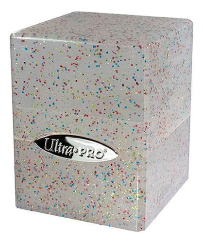 Ultra Pro Deck Box Satin Cube Gris Brillante