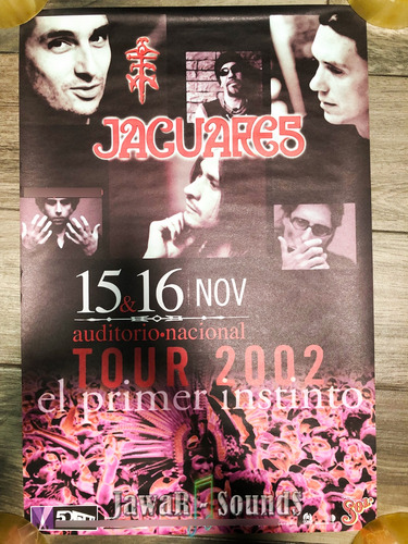 Cartel Promocional Jaguares Auditorio Nacional 15 Noviembre