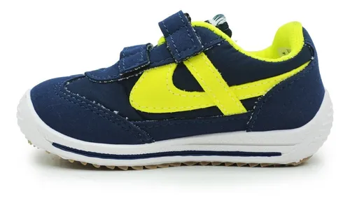 Tenis Panam 011453 1124 Azul neon Textil Beb