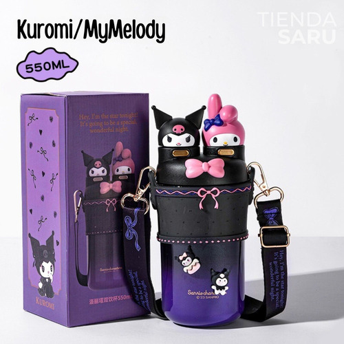 Termo De Acero Inoxidable Kuromi & My Melody 550ml Original