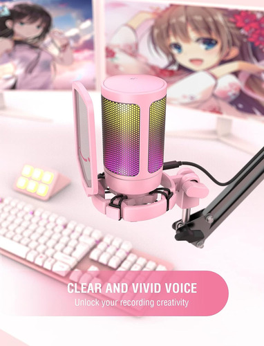 Microfono Fifine Usb Para Pc Para Streaming De Podcasts, ...