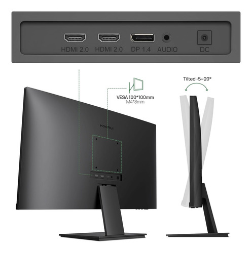 Koorui 27 Pulgadas 4k Uhd (3840 * 2160) Monitor Monitor De C