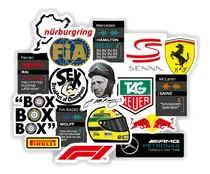 Comprar Pack Calcos Stickers Vinilos - F1 Casco Termo - Laminadas!