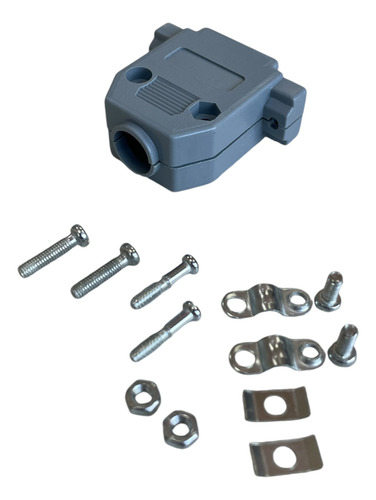 Kit Conector Db15m Macho + Capa Plastica Para Db15 Kit Curto