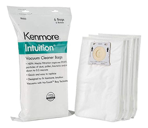 Kenmore Ib600 Hepa Reemplazo Intuición Bolsas De Aspiradora 